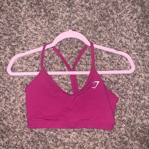 Hot pink gymshark training bra